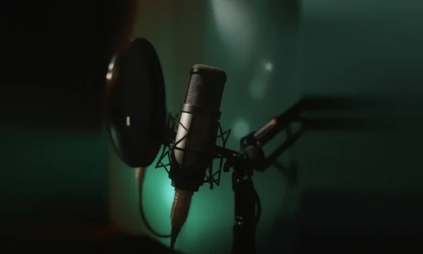 Studio Microphone Close-Up