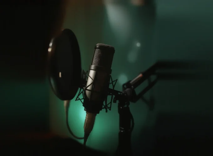 Studio Microphone Close-Up